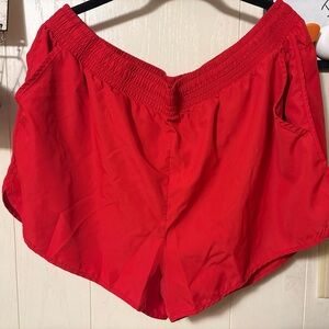 Athletic Works Red Women's Athletic Shorts